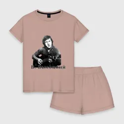 Женская пижама с шортиками хлопок Владимир Высоцкий