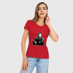 Женская футболка хлопок Slim Владимир Высоцкий - фото 2