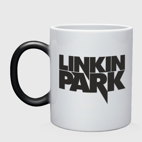 Кружка хамелеон Linkin Park, цвет белый + черный
