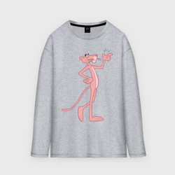 Женский лонгслив oversize хлопок PinkPanther