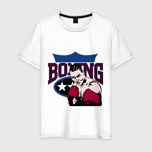 Мужская футболка хлопок бокс (11), цвет белый
