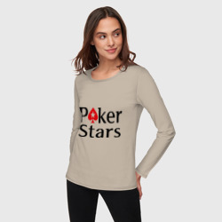 Женский лонгслив хлопок Poker Stars - фото 2