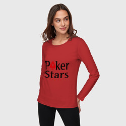 Женский лонгслив хлопок Poker Stars - фото 2