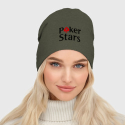 Женская шапка демисезонная Poker Stars - фото 2