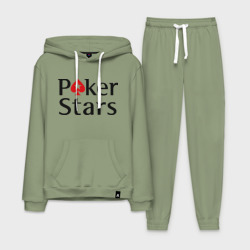 Мужской костюм хлопок с толстовкой Poker Stars