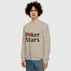 Мужской свитшот хлопок Poker Stars - фото 2