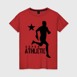 Женская футболка хлопок Лёгкая атлетика 4
