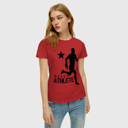 Женская футболка хлопок Лёгкая атлетика 4 - фото 2