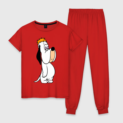 Женская пижама хлопок Droopy 1, цвет красный