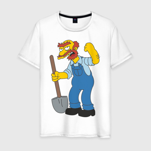 Мужская футболка хлопок Groundskeeper Willie