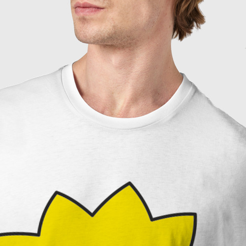 Мужская футболка хлопок Lisa Simpson, цвет белый - фото 6