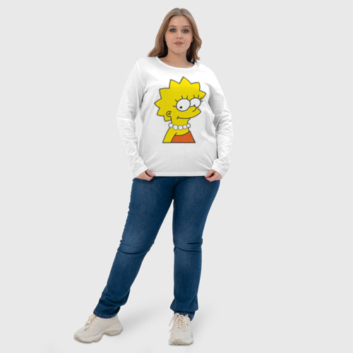 Женский лонгслив хлопок Lisa Simpson - фото 6