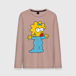 Мужской лонгслив хлопок Maggie Simpson