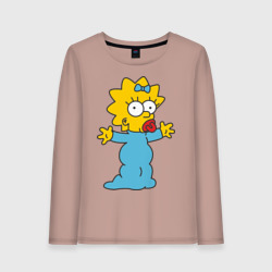 Женский лонгслив хлопок Maggie Simpson