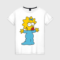 Женская футболка хлопок Maggie Simpson