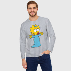 Мужской лонгслив oversize хлопок Maggie Simpson - фото 2