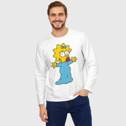 Мужской лонгслив oversize хлопок Maggie Simpson - фото 2