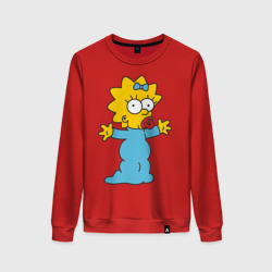 Женский свитшот хлопок Maggie Simpson