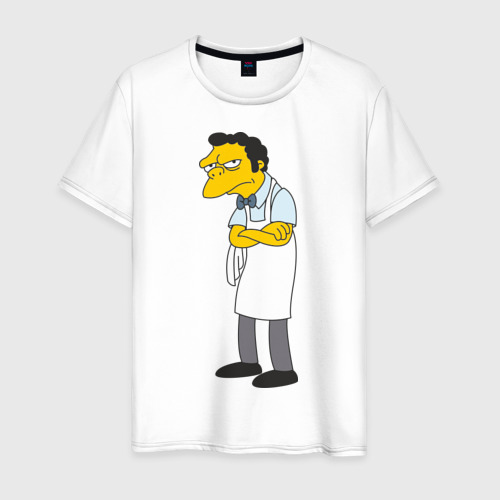 Мужская футболка хлопок Moe Szyslak, цвет белый