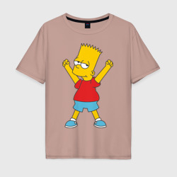 Мужская футболка хлопок Oversize Bart Simpson 2