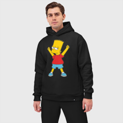 Мужской костюм oversize хлопок Bart Simpson 2 - фото 2