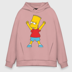 Мужское худи Oversize хлопок Bart Simpson 2