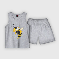 Детская пижама с шортами хлопок Пчела