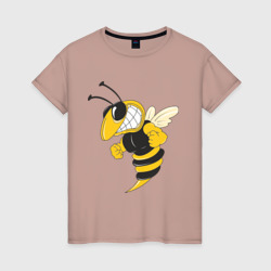 Женская футболка хлопок Пчела