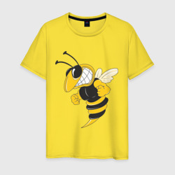 Мужская футболка хлопок Пчела