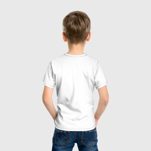 Детская футболка хлопок с принтом Мадагаскар 4, вид сзади #2