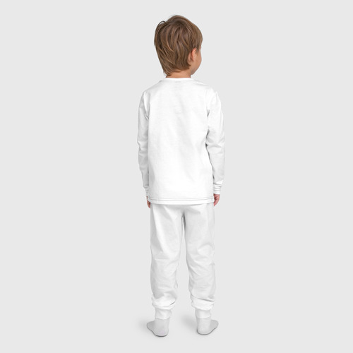 Детская пижама с лонгсливом хлопок Мадагаскар 8, цвет белый - фото 4
