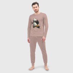 Мужская пижама с лонгсливом хлопок Кунг фу Панда 2 - фото 2