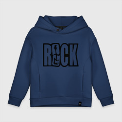 Детское худи Oversize хлопок Rock Logo