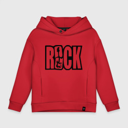 Детское худи Oversize хлопок Rock Logo