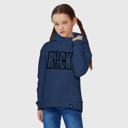 Детское худи Oversize хлопок Rock Logo - фото 2