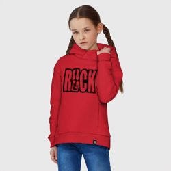 Детское худи Oversize хлопок Rock Logo - фото 2