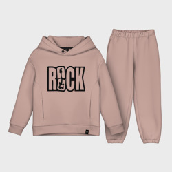 Детский костюм хлопок Oversize Rock Logo