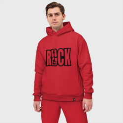 Мужской костюм oversize хлопок Rock Logo - фото 2