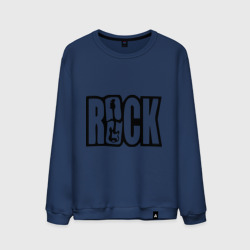 Мужской свитшот хлопок Rock Logo