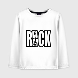 Детский лонгслив хлопок Rock Logo