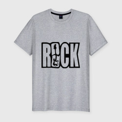 Мужская футболка хлопок Slim Rock Logo