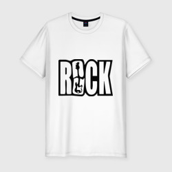 Мужская футболка хлопок Slim Rock Logo