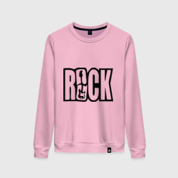 Женский свитшот хлопок Rock Logo