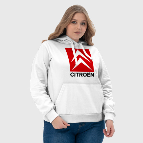 Женская толстовка хлопок Citroen, цвет белый - фото 6