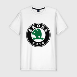 Мужская футболка хлопок Slim Skoda