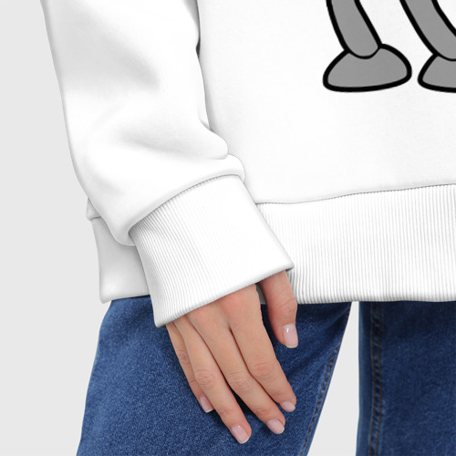Женское худи Oversize хлопок с принтом Futurama 4, фото #6