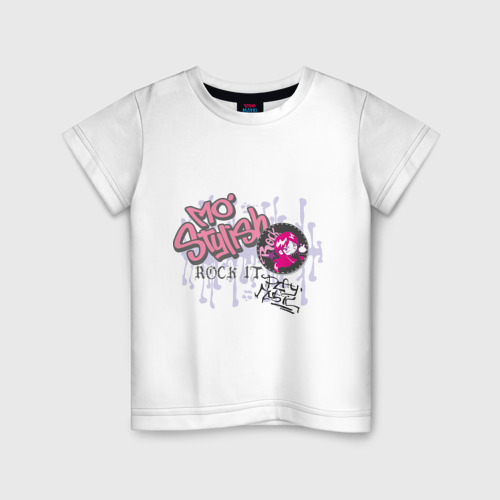 Детская футболка хлопок Rock Girl (2), цвет белый