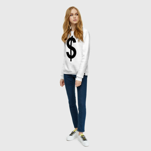 Женский свитшот хлопок знак доллара $ - фото 5