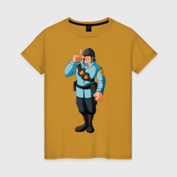 Женская футболка хлопок Soldier - TF2 1