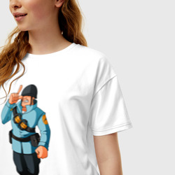 Женская футболка хлопок Oversize Soldier - TF2 1 - фото 2